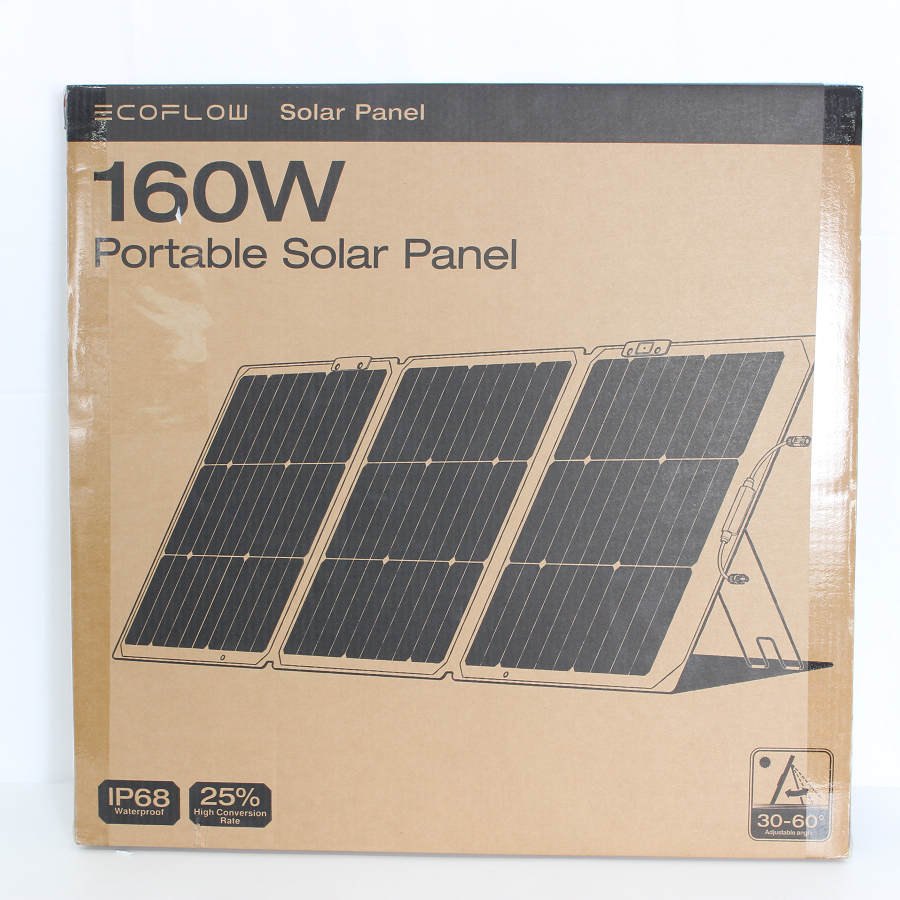 【ポイント2倍！ワンダフルデー】【未使用】EcoFlow EFSOLAR160W-N 160W ソーラーパネル EF-Fold-P160-..