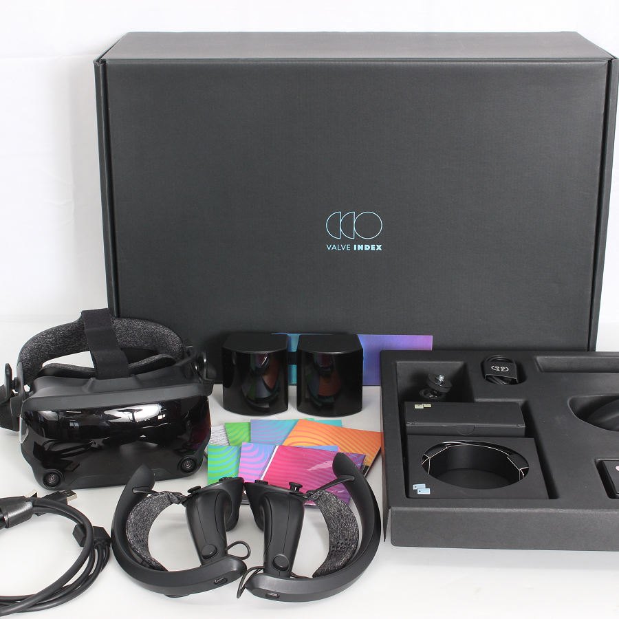 【ポイント2倍！お買い物マラソン】【美品】VALVE INDEX VRキット V003683-20 フルセット ヘッドマウントディスプレイ バルブ インデックス 本体 【中古】