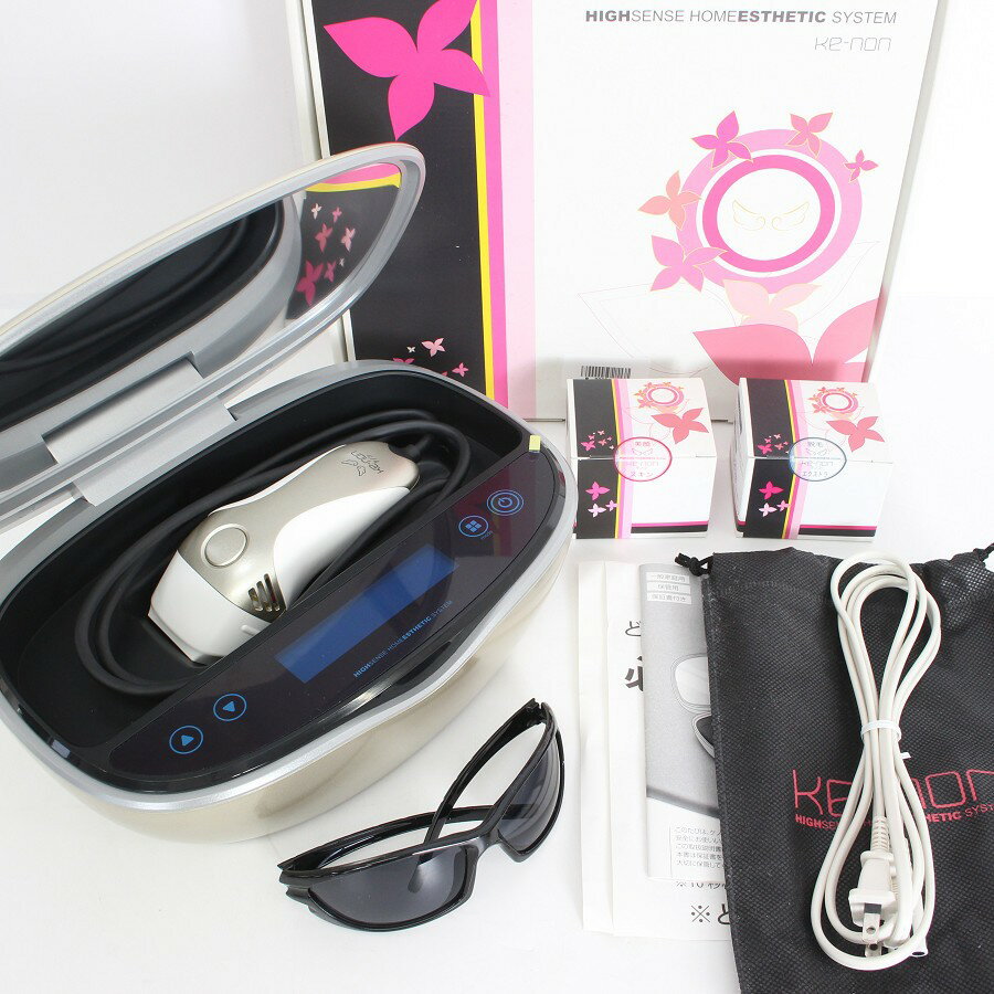 【ポイント2倍!お買い物マラソン】ケノン Ver.7.1 カートリッジ3点 プレミアム+スキン+エクストラ 脱毛器 kenon 本体 【中古】