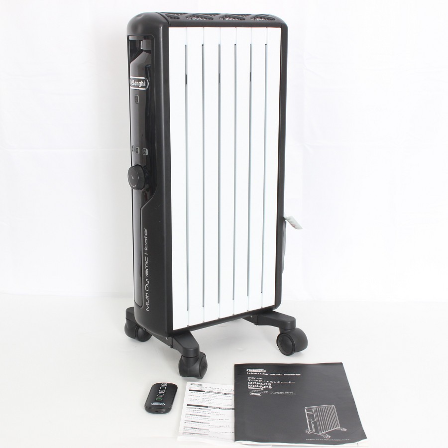 デロンギ マルチダイナミックヒーター MDHU09-BK 6~8畳用 ゼロ風暖房 ピュアホワイト+マ ...