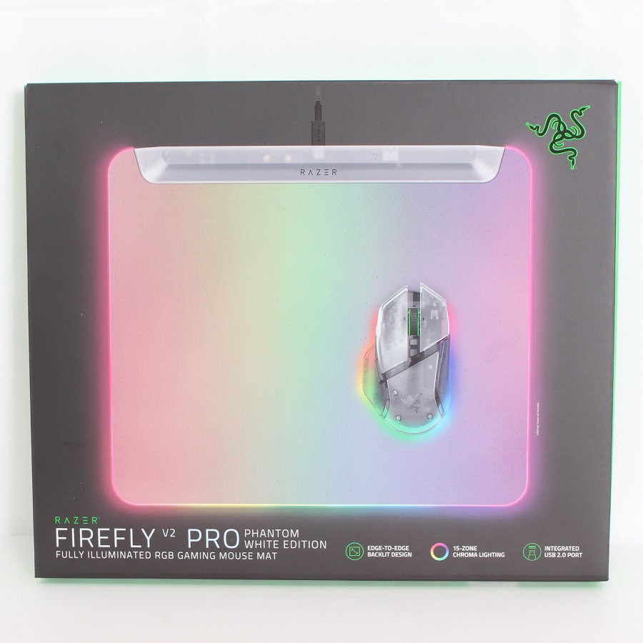 【未使用】Razer Firefly V2 Pro Phantom White Edition RZ02-04920400-R3M1 ゲーミングマウスパッド レイザー ファイアフライ 本体