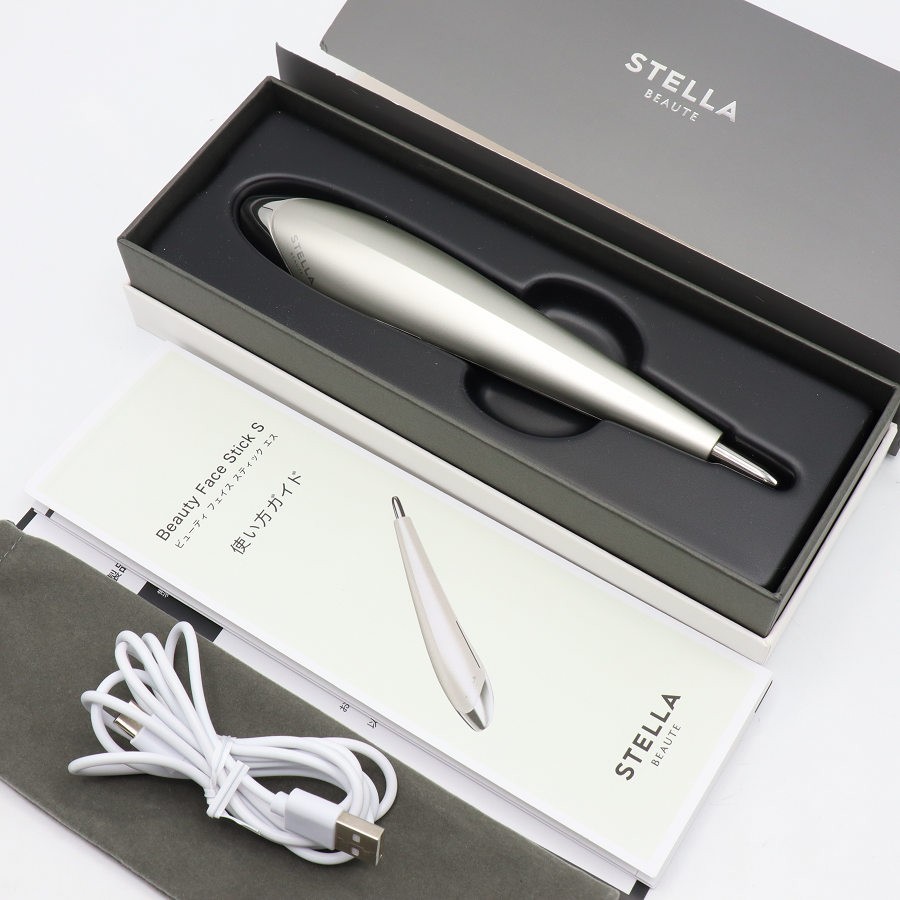 樂天商城 - 【ポイント2倍！お買い物マラソン】【美品】STELLA BEAUTE Beauty Face Stick S SB-BFS04-01 ルーセントムーン プラチナ 美顔器 ステラボーテ 本体 【中古】