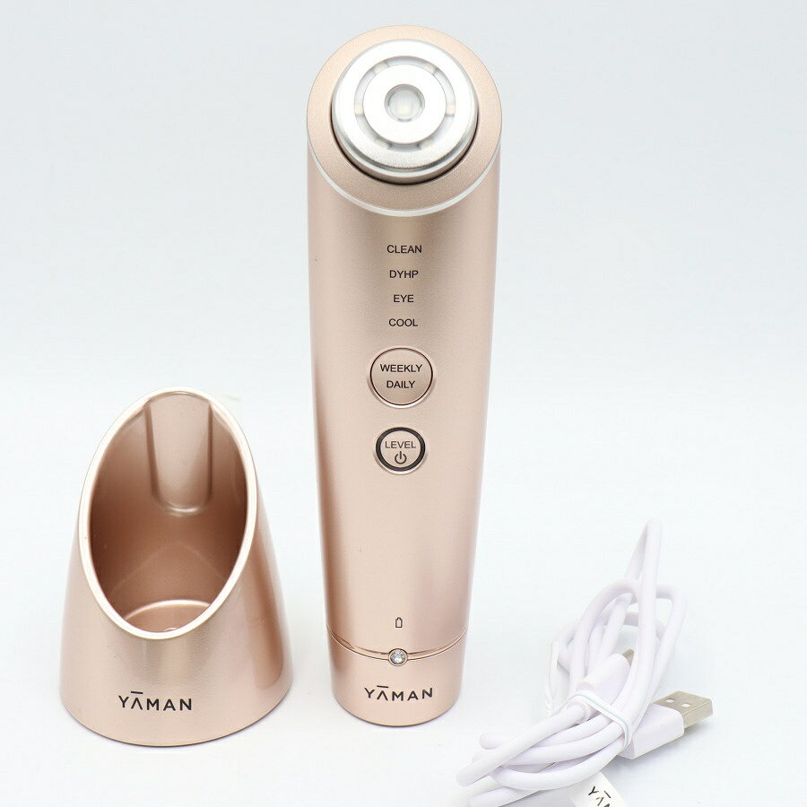 【美品】ヤーマン フォトプラス シャイニー M18-YL RF美顔器 シャンパンピンク 家庭用美容器 本体 【中古】
