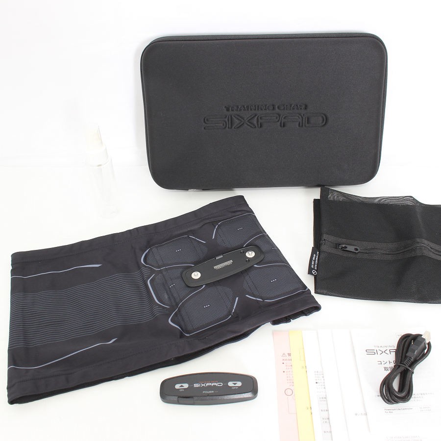 【美品】MTG SIXPAD Powersuit Lite Abs SE-AT00B-M リモコン付き シックスパッド パワースーツ ライト アブズ 本体 【中古】