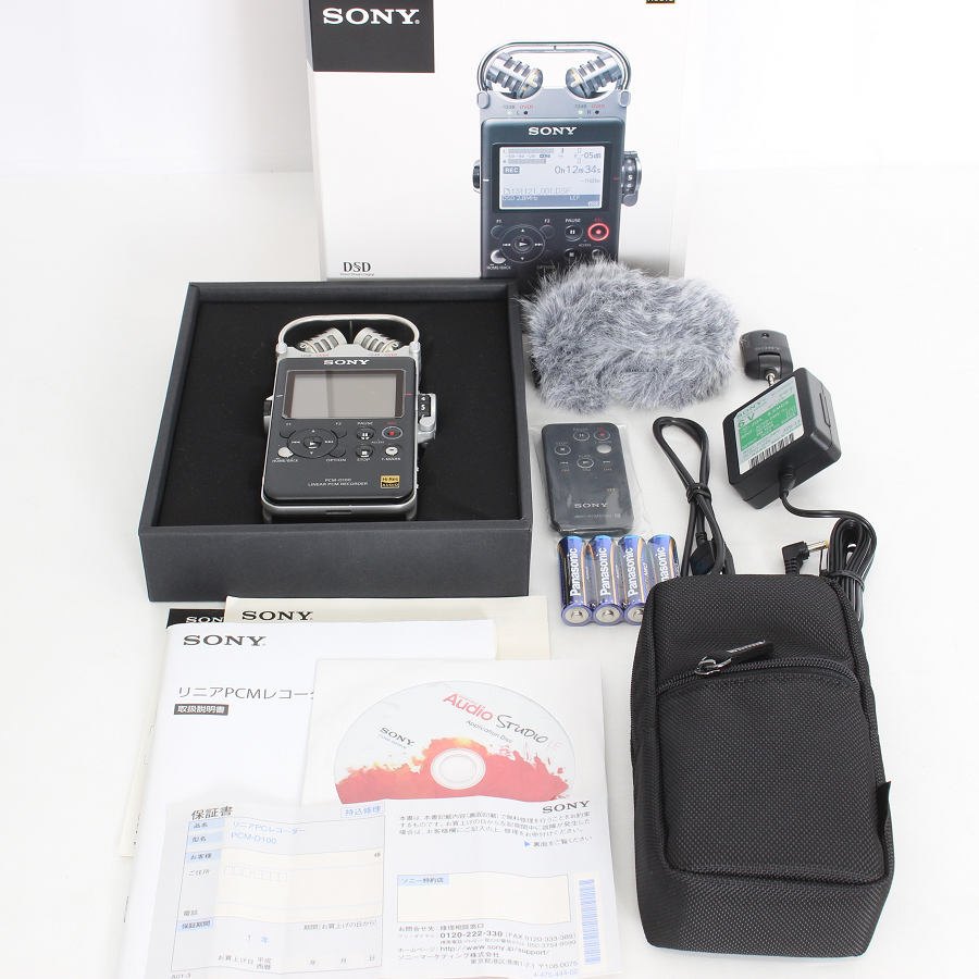【美品】SONY PCM-D100 32GB リニアPCMレコーダー ハイレゾ対応 ソニー 本体 【中古】
