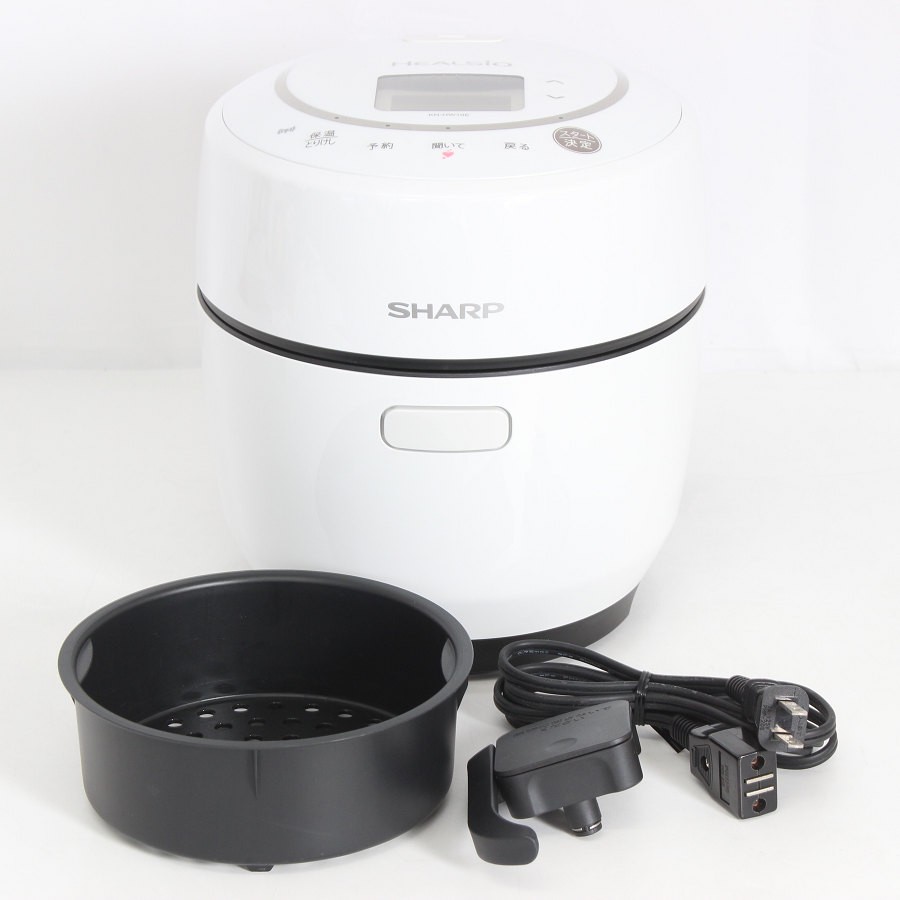 【ポイント2倍！お買い物マラソン】シャープ ヘルシオ ホットクック KN-HW10E-W ホワイト系 無水調理鍋 HEALSIO 電気圧力鍋 SHARP 本体 【中古】