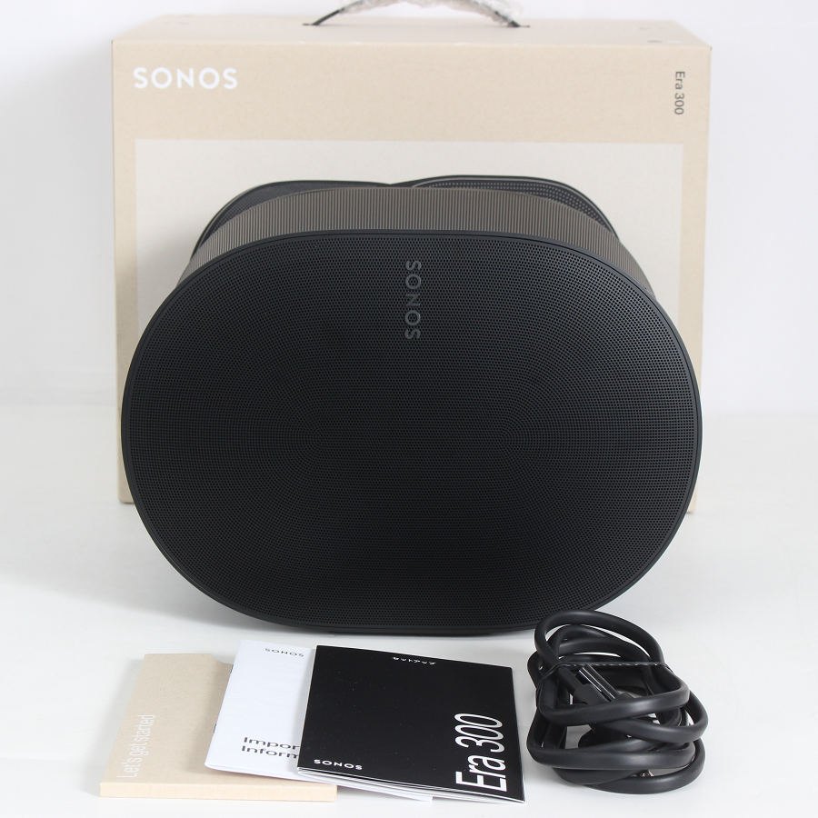 【美品】Sonos Era 300 E30G1JP1BLK ブラック スマートスピーカー AirPlay 2/ストリーミング/Wi-Fi対応 ソノス 本体 【中古】