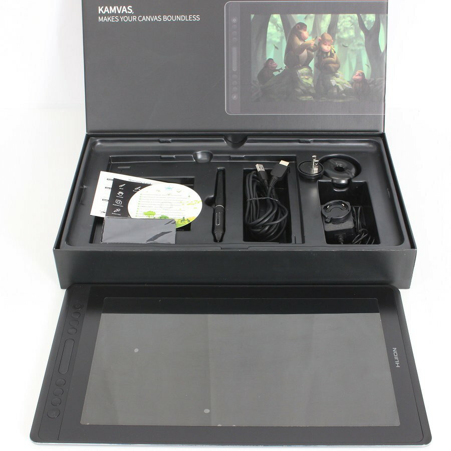 【美品】Huion Kamvas Pro 16 GT-156 液晶ペンタブレット 15.6インチ 液タブ ペンタブ フイオン 本体 【中古】の商品画像