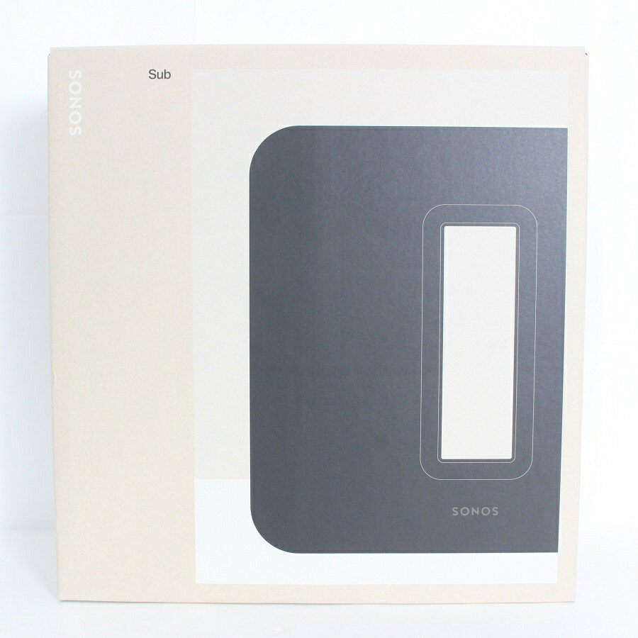 ■商品名 【新品未開封】Sonos SUB ワイヤレスサブウーファー Gen3 SUBG3JP1BLK ブラック AirPlay2対応 ブラック ホームシアター ソノス 本体 ■商品状態 【N】未使用品 ・新品未開封の商品です。 ・商品自体は新品未使用ですが、買取品のため中古カテゴリーの新古品・未使用品で出品しております。 ・元箱には配送時のダメージがございますが、製品への影響はございません。 ※複数の在庫をまとめて出品している商品ページとなるため、元箱へのダメージ箇所はお写真とは異なる場合がございますことをご了承のうえで、ご購入下さいませ。 ・メーカー発送用のダンボールには配送時のダメージがございますが、再利用しての送付となります。 ■元箱・説明書について ・元箱：あり ◆ディープな低音を実現するワイヤレスサブウーファー、Sonos Subでサウンドの違いを体感しましょう。 ◆Sonos SubをWi-Fi経由でSonosシステムにつなげると、高音も低音も際立ったサウンドを実現します。 ◆縦向きにも横向きにも設置可能なSonos Subで、振動やノイズのないピュアな低音をお楽しみください。 ■商品ランク説明 当店が定める商品ランクは下記の商品状態からランク分けをおこなっております。 【N】未使用品 【S】数回使用程度の美品 【A】大きなダメージもなく程度良好の美品 【B】一般的な使用感のある商品 【C】傷、汚れがあり使用感を感じるUSED品 【D】傷・汚れなどが多く見受けられる難有品 【E】ジャンク品 ■発送について ・佐川急便でお支払い確認後、2営業日以内に発送いたします。 ※沖縄県及び離島のお客様はゆうパックでの【着払い】となりますので予めご了承ください。 ■古物商許可証 【大阪府公安委員会：第621010150412号】 ■ご購入の前にお読みください ・当店の明らかな商品説明の記載ミス等でない限り、ご購入後の返金・返品等の対応はできません。 ・ご購入後、3日以上ご連絡が取れないお客様につきましては、誠に勝手ながら購入の意思なしと判断し、キャンセル扱いとさせていただく場合がございますので予めご了承ください。 ■返金・返品について ・購入した商品と異なる場合 ・説明欄に記載のない大きなダメージがあった場合 ・サイズや記載と違うお色の場合 ・初期動作不良があった場合 上記の内容に該当する場合のみ返金・返品をお受けいたします。 ※若干の状態の違いなどの個人的主観、ご注文間違いやスペックの認識の相違、思っていた商品と違うなど、個人的な理由での返品はお受けできません。 ■商品番号 SCL2PDASKUNDFAE8