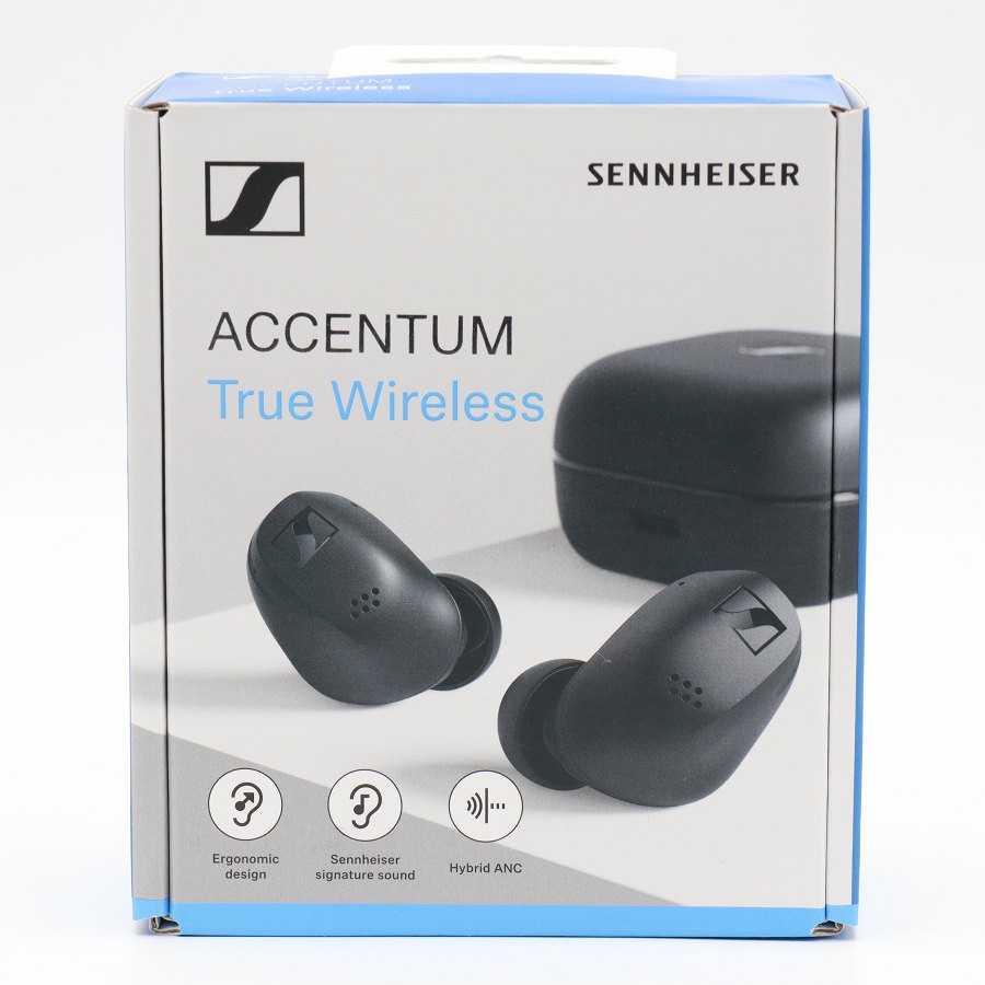 樂天商城 - 【ポイント2倍！お買い物マラソン】【未使用】SENNHEISER ACCENTUM True Wireless ATW1-BLACK ブラック ワイヤレスイヤホン ノイズキャンセリング ゼンハイザー 本体