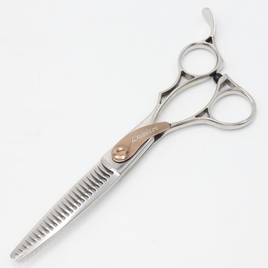 【美品】はさみのルミエール HyPER 3 5D25 セニング 5.8インチ オフセットハンドル 25目L 約30% シザー 【中古】