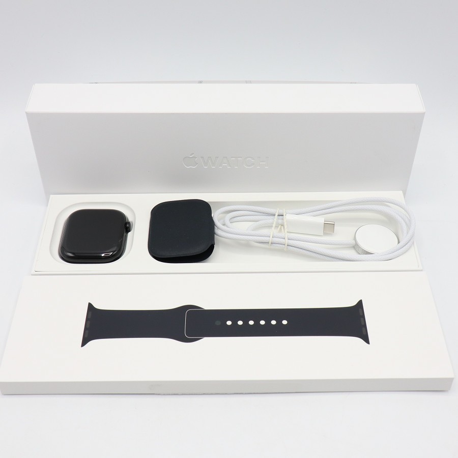 樂天商城 - 【ポイント2倍！お買い物マラソン】【美品】Apple Watch Series11 46mm GPS MEUW4J/A ジェットブラックアルミニウム/ブラックスポーツバンド S/M アップルウォッチ 本体 【中古】