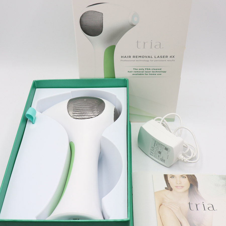 【美品】トリア パーソナルレーザー 4x LHR4.0 ホワイト/グリーン レーザー脱毛器 本体 【中古】