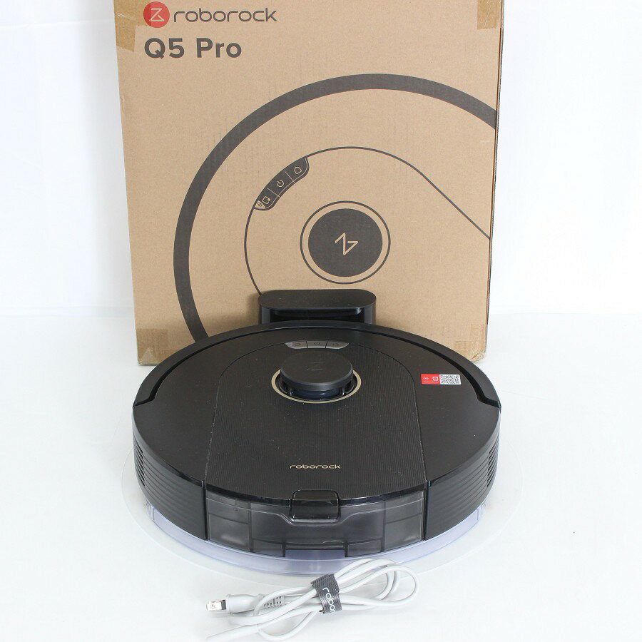 樂天商城 - 【ポイント2倍！お買い物マラソン】【美品】Roborock Q5 Pro Q5PR52-04 ブラック ロボット掃除機 ロボロック 本体 【中古】