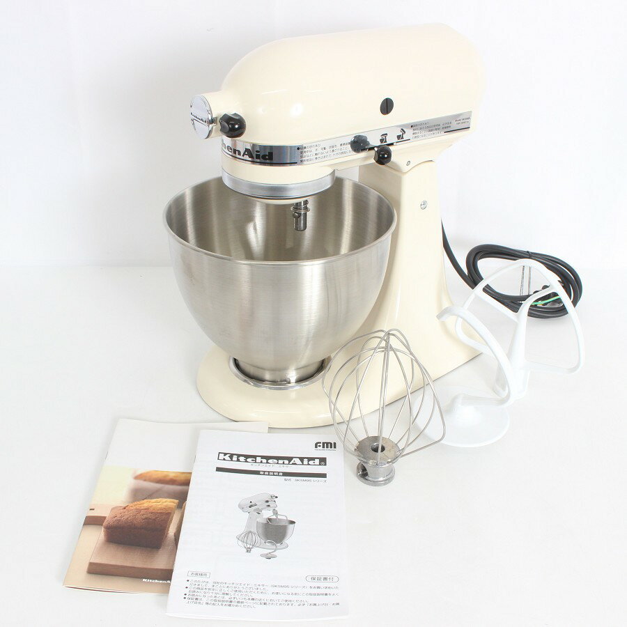 樂天商城 - 【ポイント2倍！お買い物マラソン】【美品】キッチンエイド 9KSM95AC クリーム 4.3L クラシック スタンドミキサー 本体 【中古】