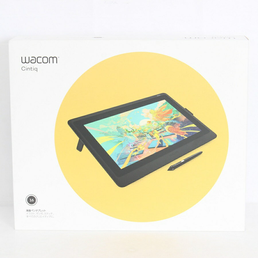 【未使用】WACOM Cintiq 16 FHD DTK1660K1D 液タブ 15.6型 液晶ペンタブレット ブラック ワコム シンティック ペンタブ 本体の商品画像