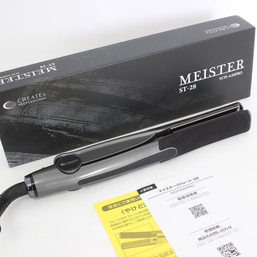 樂天商城 - 【ポイント2倍！お買い物マラソン】【美品】クレイツ マイスター ST-28 SCIS-A28PRO ストレートアイロン CREATEs 本体 【中古】