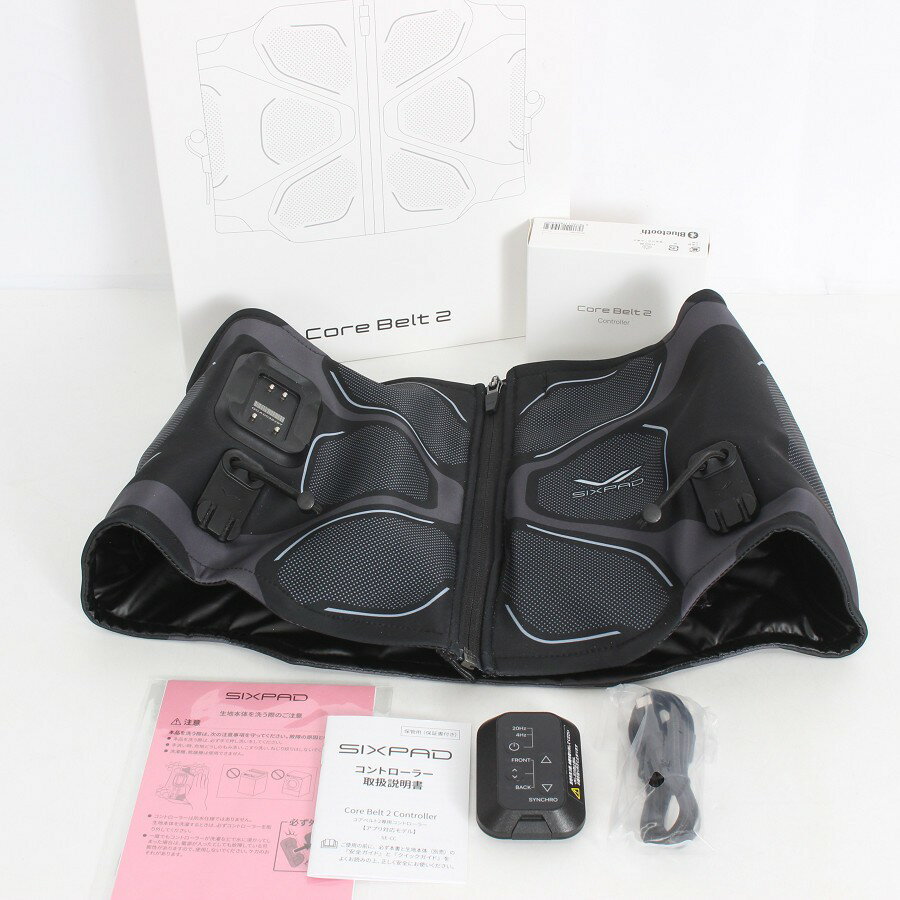 樂天商城 - 【美品】MTG SIXPAD Core Belt 2 SE-CB-03C-L ブラック リモコン付き Lサイズ シックスパッド コアベルト 本体 【中古】