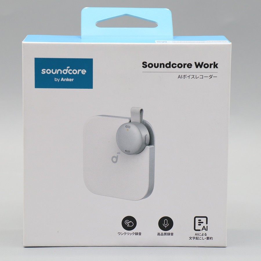 樂天商城 - 【未使用】Anker Soundcore Work D3200N21 ホワイト ウェアラブルAIボイスレコーダー アンカー サウンドコア ワーク 本体