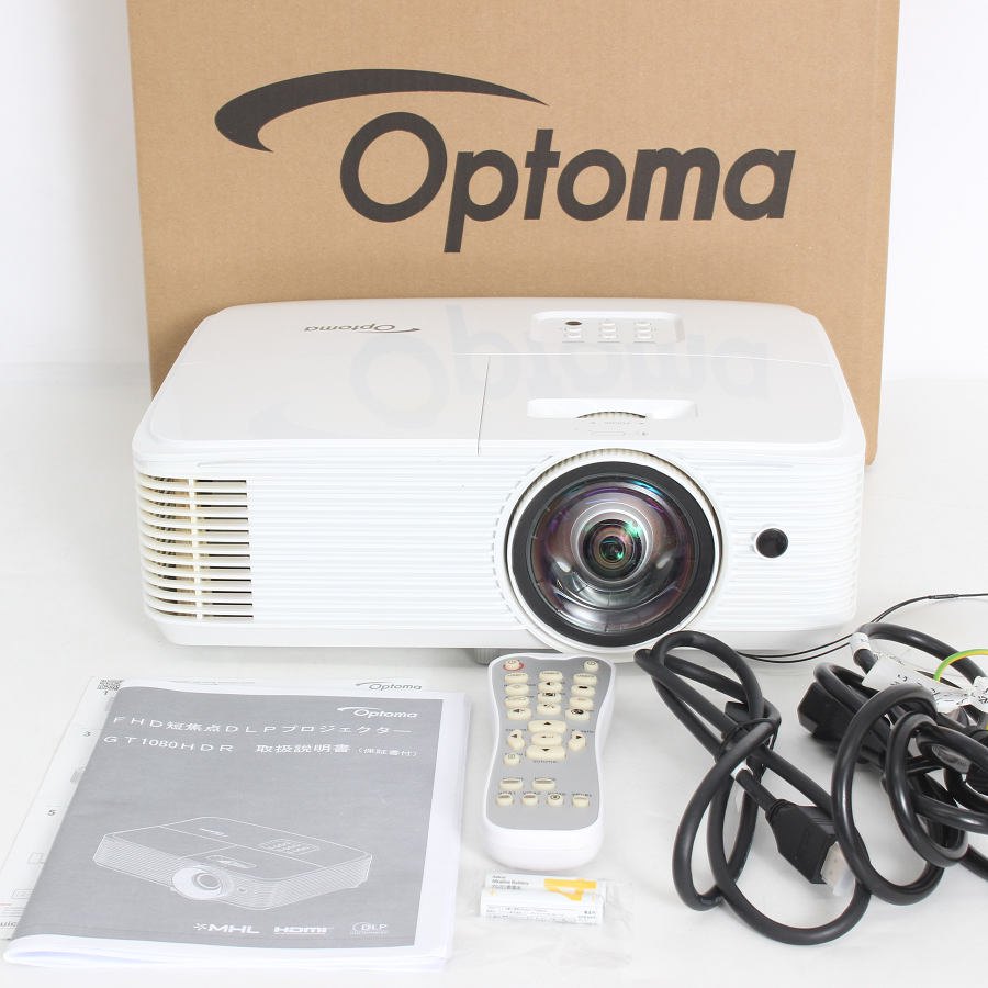 樂天商城 - OPTOMA GT1080HDR ホワイト FHD単焦点DLPプロジェクター オプトマ 本体 【中古】