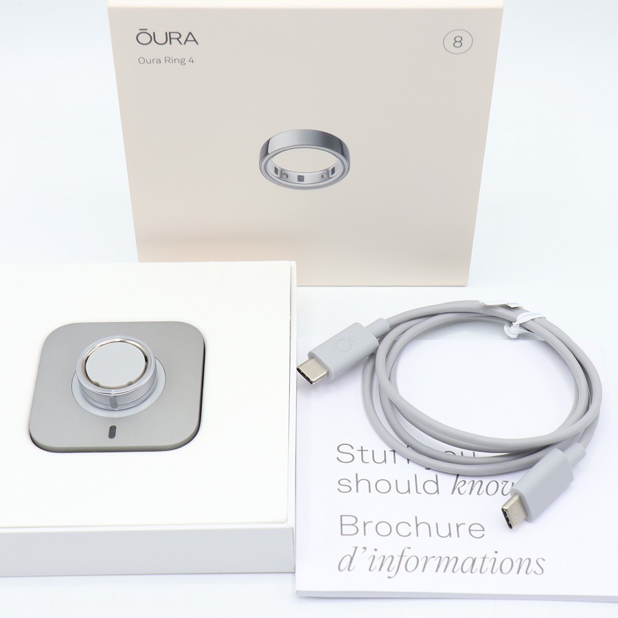 樂天商城 - 【美品】Oura Ring 4 JZ90-54217-08 シルバー US 8号 スマートリング オーラリング 本体 【中古】