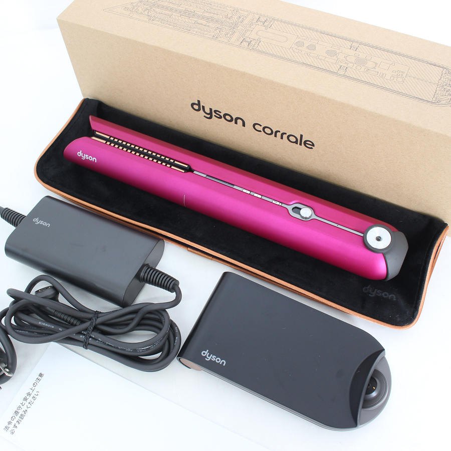 樂天商城 - 【美品】Dyson Corrale HS07 FBN フューシャ/ブライトニッケル ヘアアイロン ダイソン コラール 本体 【中古】