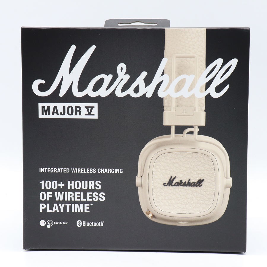 【未使用】Marshall MAJOR V クリーム ヘッドホン ワイヤレス マーシャル 本体