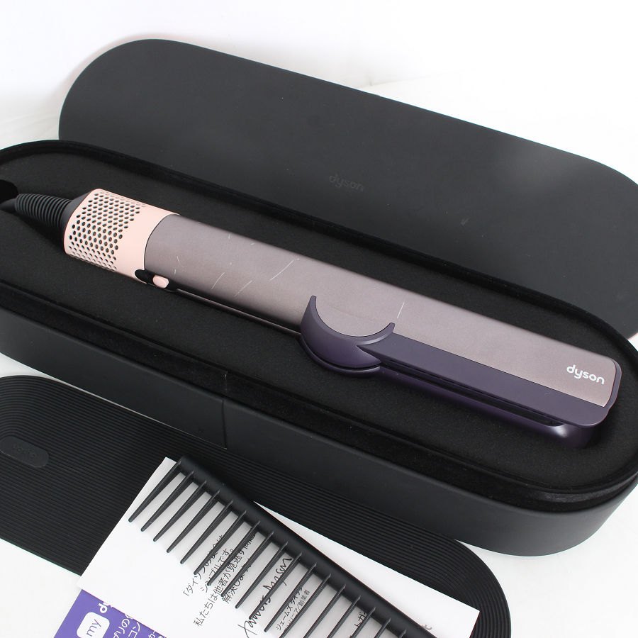 Dyson Airstrait ストレイトナー HT01 JPPL ジャスパープラム コーム付き ヘアドライヤー ヘアアイロン ダイソン エアストレート 本体 【中古】