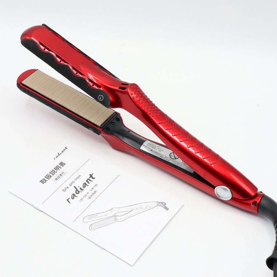 【楽天スーパーSALE！限定クーポン】B next radiant 28mm LM-125-R レッド シルクプロアイロン ヘアアイロン ラディアント 本体 【中古】