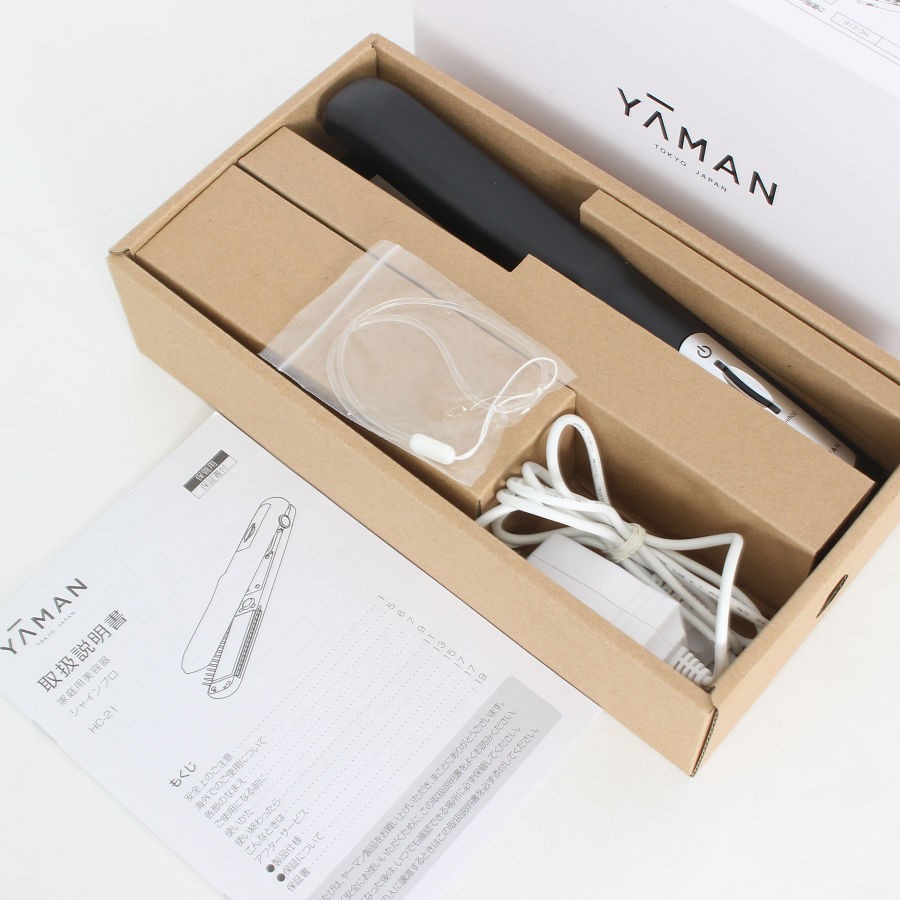 【美品】ヤーマン シャインプロ HC-21B 超音波トリートメント 家庭用美容器 ヘアケア ブラック YA-MAN 本体 【中古】