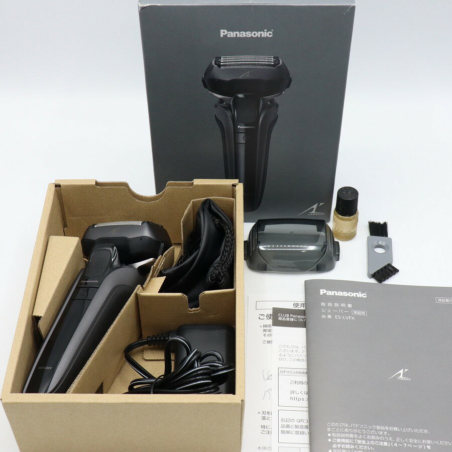 【美品】パナソニック ラムダッシュ ES-LVFX-K ブラック 5枚刃 メンズシェーバー Panasonic 本体 【中古】