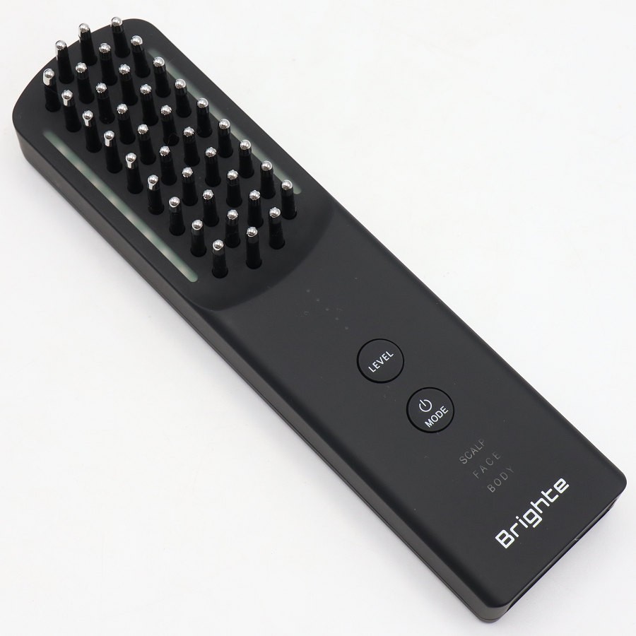 【ポイント2倍！お買い物マラソン】【美品】Brighte ELEKI BRUSH+ BRT-FSB180 ブラック 美顔器 EMS フェイスケア ブライト エレキブラシ 本体 【中古】 2