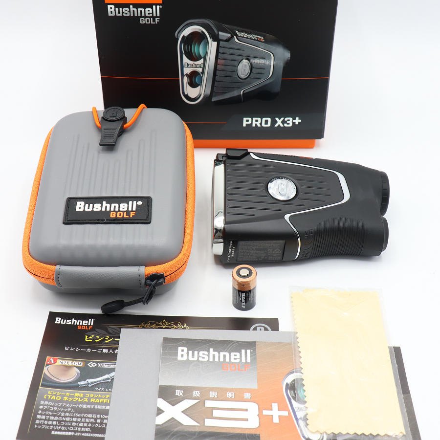 【美品】Bushnell PINSEEKER PRO X3 PLUS JOLT ゴルフ用レーザー距離計 ブッシュネル ピンシーカープロ プラス ジョルト 本体 【中古】
