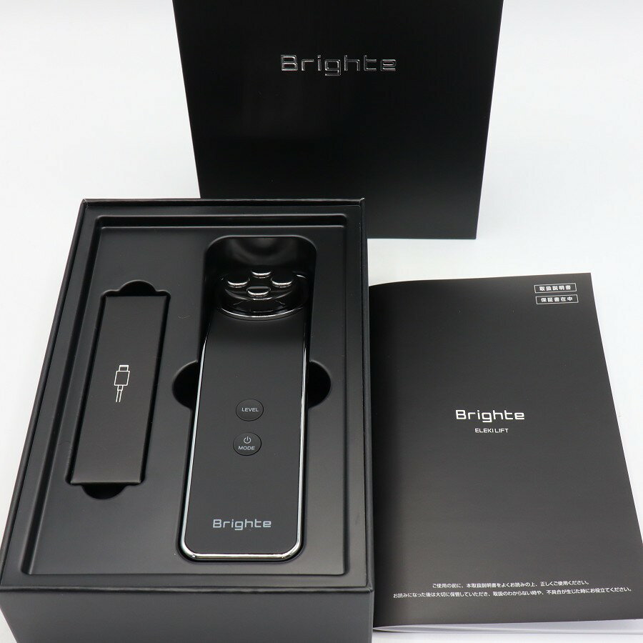 【未使用】Brighte ELEKI LIFT BRT-FL170 ブラック RF EMS美顔器 ブライト エレキリフト 本体