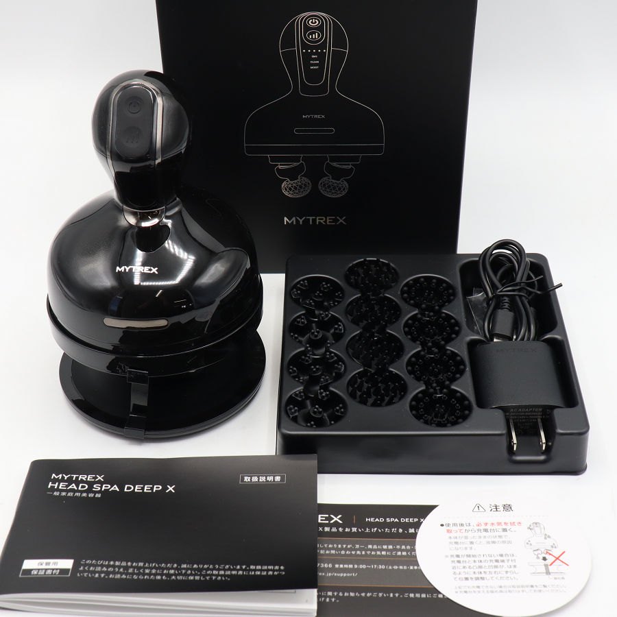 【美品】MYTREX HEAD SPA DEEP X MT-HSDX-24B-B ヘッドスパ ディープエックス マイトレックス 本体 【中古】