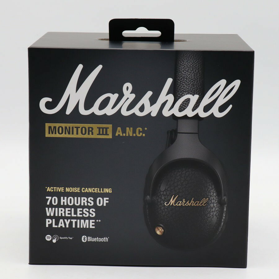 【未使用】Marshall MONITOR III A.N.C. ブラック ヘッドホン アクティブノイズキャンセリング マーシャル モニター 本体