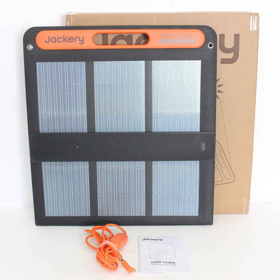 【美品】Jackery SolarSaga 100 JS-100F 折りたたみ式 ソーラーチャージャー 100W ジャクリ ソーラーパネル 本体 【中古】
