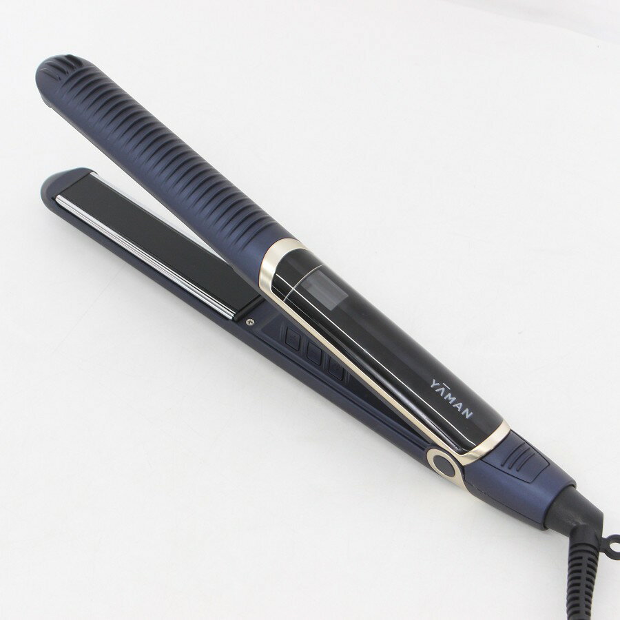 【ポイント2倍！お買い物マラソン】【美品】ヤーマン スムースアイロンフォトイオン YJHB0L ネイビー ヘアケアストレートアイロン YA-MAN ヘアアイロン コテ 本体 【中古】