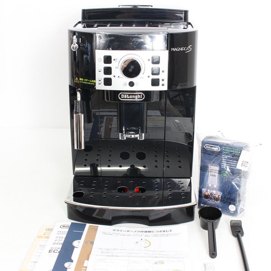 【ポイント2倍！お買い物マラソン】【美品】デロンギ マグニフィカS ECAM22112B ブラック 全自動エスプレッソマシン コーヒーメーカー DeLonghi 本体 【中古】