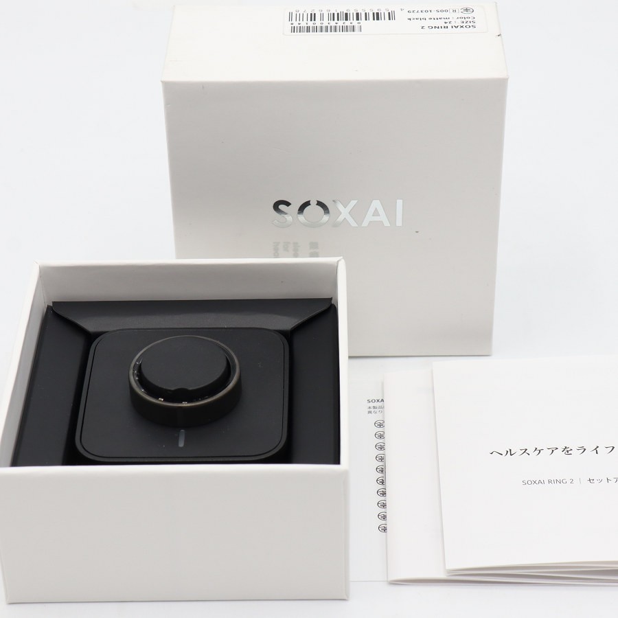 乐天商城 - 【楽天スーパーSALE！限定クーポン】【美品】SOXAI RING 2 マットブラック 24号 SOXAIRING2MBK24 スマートリング ソクサイリング 本体 【中古】