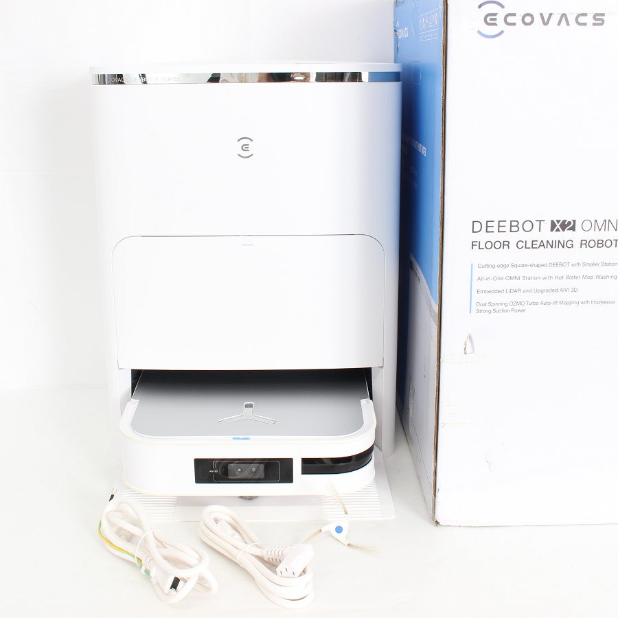 乐天商城 - 【楽天スーパーSALE！限定クーポン】ECOVACS DEEBOT X2 OMNI DEX86-32EE ホワイト ロボット掃除機 エコバックス ディーボット オムニ 本体 【中古】