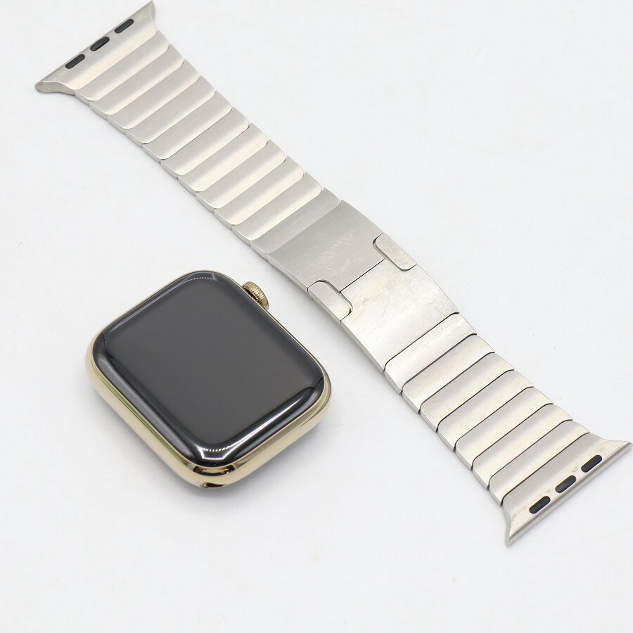 乐天商城 - Apple Watch Series9 45mm GPS+Cellular MRQL3J/A+MU9A3FE/A ゴールドステンレススチールケース/シルバーリンクブレスレット アップルウォッチ 本体 【中古】
