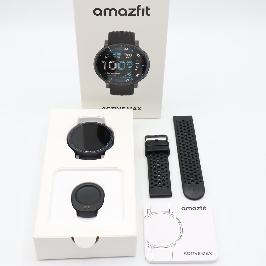 乐天商城 - 【美品】Amazfit Active Max SP170080-C01 ブラック スマートウォッチ アマズフィット アクティブ マックス 本体 【中古】