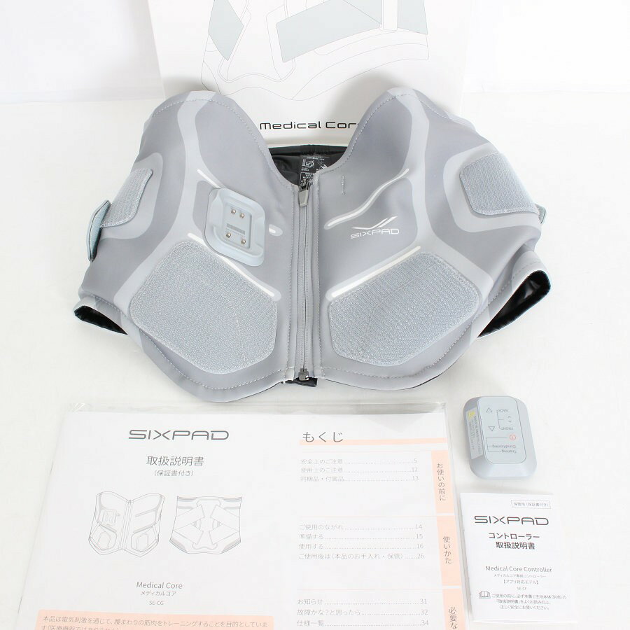 乐天商城 - 【美品】MTG SIXPAD Medical Core SE-CG-14B-M グレー シックスパッド メディカルコア 本体 【中古】