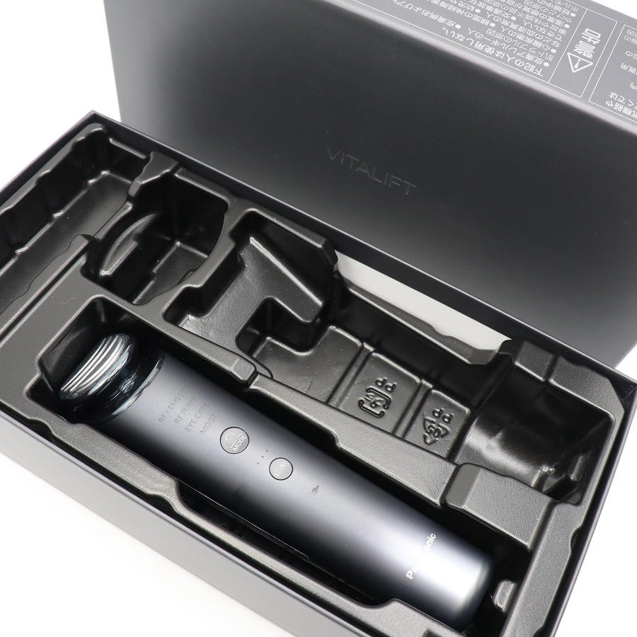 樂天商城 - 【お買い物マラソン！限定クーポン】【美品】パナソニック バイタリフト RF EH-SR85-K リフトケア美顔器 ブラック VITALIFT Panasonic 本体 【中古】