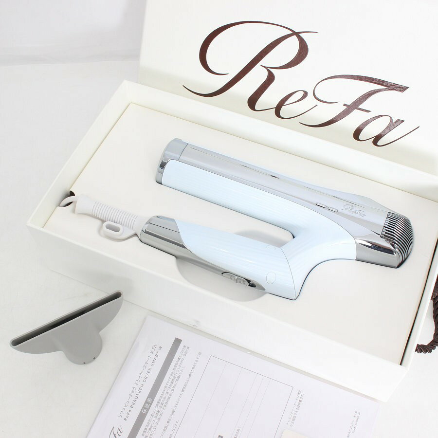 樂天商城 - 【お買い物マラソン！限定クーポン】MTG ReFa BEAUTECH DRYER SMART W RE-AX-02A ホワイト ヘアドライヤー ビューテック スマート ダブル リファ 本体 【中古】
