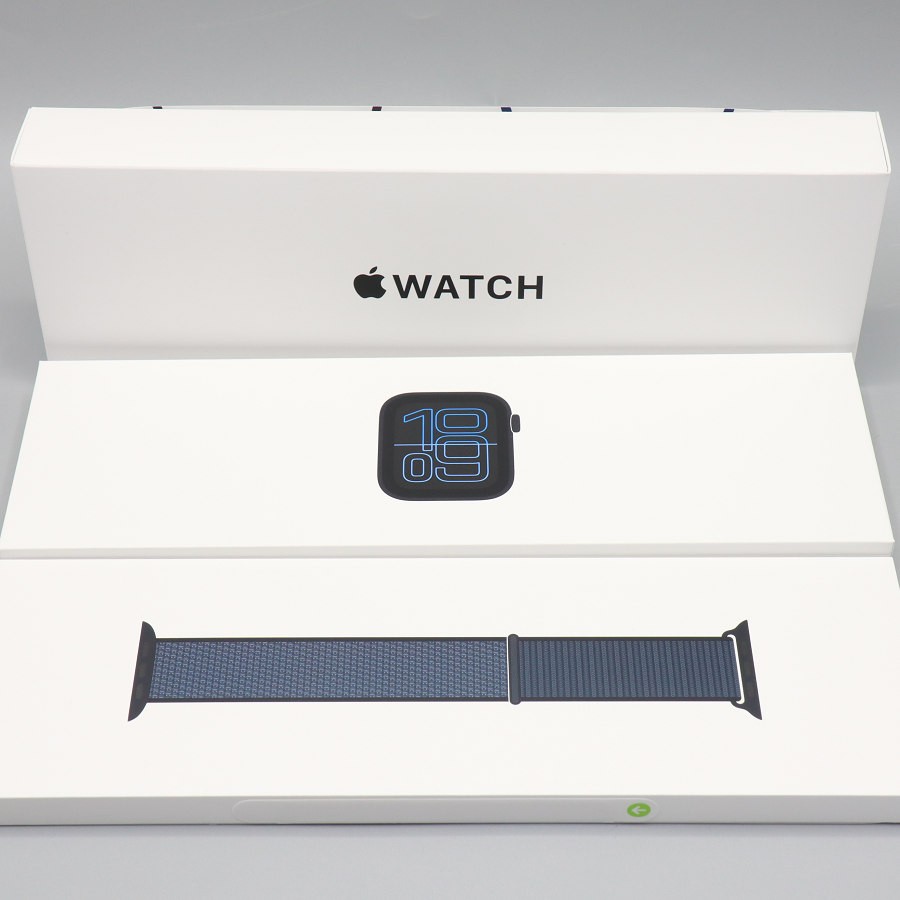 樂天商城 - 【お買い物マラソン！限定クーポン】【新品未開封】Apple Watch SE 第3世代 44mm GPS MEP34J/A+MFFH4FE/A ミッドナイトアルミニウム/アンカーブルースポーツループ アップルウォッチ 本体
