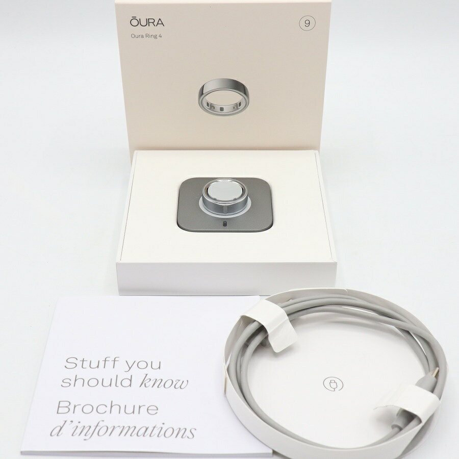 樂天商城 - 【お買い物マラソン！限定クーポン】Oura Ring 4 JZ90-54217-09 シルバー US 9号 スマートリング オーラリング 本体 【中古】
