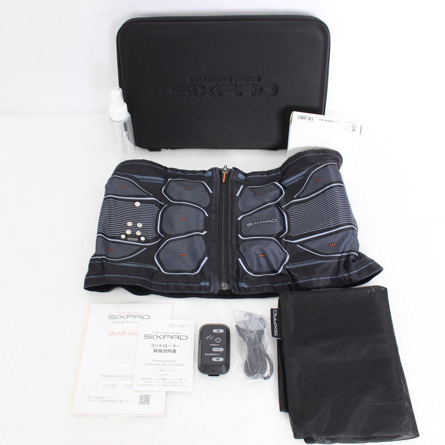 樂天商城 - 【お買い物マラソン！限定クーポン】MTG SIXPAD Powersuit Core Belt Lサイズ SE-BC00C-L EMS シックスパッド パワースーツ コアベルト 本体 【中古】