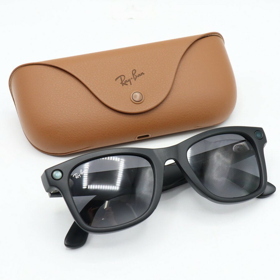 樂天商城 - 【お買い物マラソン！限定クーポン】【美品】Ray-Ban Meta Wearable WAYFARER 第2世代 0RW4012 601ST3 マットブラック 53mm 偏光レンズ 電子機能付きサングラス レイバン メタ 本体 【中古】
